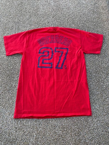 Los Angeles Angels Vladimir Guerrero Shirt Mens L Red Majestic MLB Baseball Men Cover