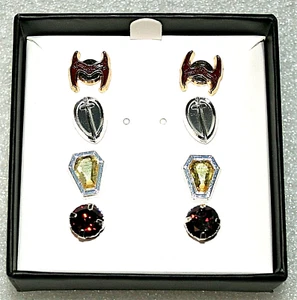 WandaVision Marvel Studios Logo 4 Paar Ohrring verpackt Set Neu aus altem Lagerbestand scharlachrote Hexe - Bild 1 von 4