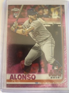 2019 Topps Chrome PETE ALONSO ASG Pink Refractor #86 ROOKIE CARD Mets