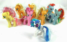 Lot of 8 My Little Pony Applejacks Rainbow Dash Fluttershy Pinkie Pie DJ Pon MLP