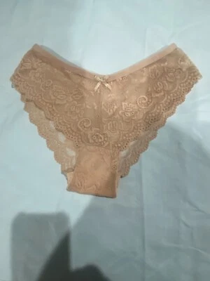 Calcinha biquíni feminina floral laço hipster tamanho XL camelo - Imagem 1 de 2