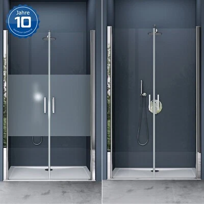 DOPORRO Duschtür Nischentür Dusche Duschabtrennung Schiebetür Pendeltür H:195cm Nano ESG