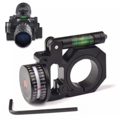 1"/30mm Ring Angle Degree Indicator (ADI/ACI) Scope Mount w/Bubble Level 4 Rifle - Image 1 of 4