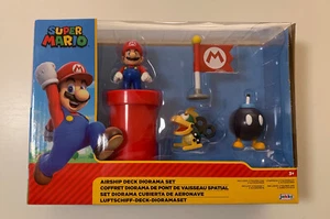 SET DIORAMA MAZZO DIRIGIBILE SUPER MAZZO con MechaKoopa, Mario. Nintendo. NUOVO - Foto 1 di 5