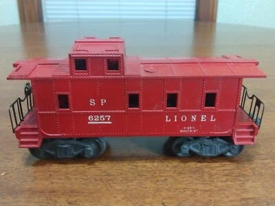Lionel Postwar O Gauge Train SP 6257 Red Caboose C-40-1 Built 9-47 - Image 1 of 4