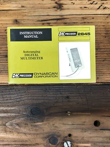 B&K Precision Model 2845 Digital Multimeter  Owner / User Manual *Original* #2 - Picture 1 of 1