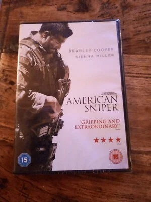 American Sniper DVD (2015) Bradley Cooper, Eastwood (DIR) cert 15 Sealed New - Image 1 of 3