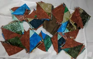 Bolsa de tela restos chatarra muchas piezas 1 libra chatarra tela costura colores oscuros - Imagen 1 de 12