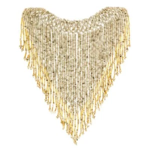 Choose color, Bohemian Glass Seed Beads Fringe Bib Choker Chandelier Necklace - Picture 1 of 24
