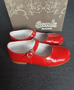 Rote Lack Mary Janes 33 - Bild 1 von 6