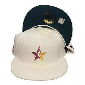New Era NBA Cleveland All Star Game Fitted Hat 59FIFTY Cap Wool White Size 7 1/2 - Picture 1 of 3