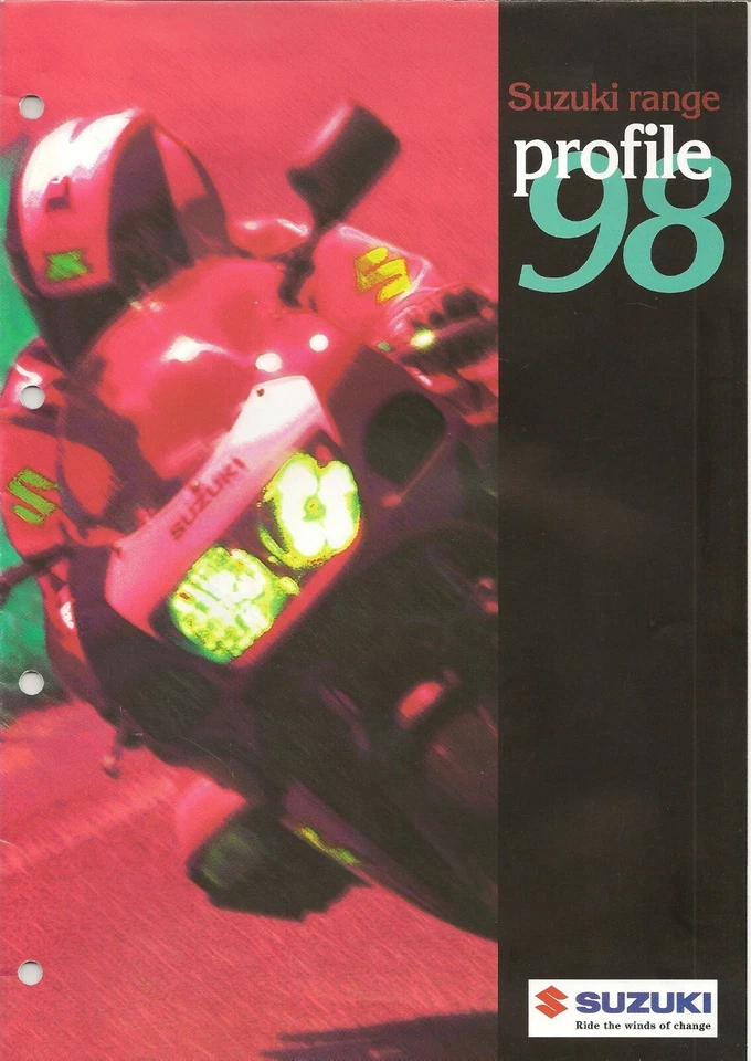 Suzuki Range 1998 UK Profile brochure GSXR750 GSXR600 Bandit TL1000S TL1000R - Image 1 of 1
