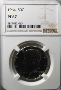 1964 50c Kennedy Silver Half Dollar Proof PF67 NGC - Picture 1 of 2