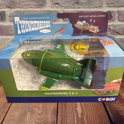 Corgi DieCast Thunderbird Classic 2 4 TB2 & TB4 Vintage Figures Toy Unused Japan - Image 1 of 4