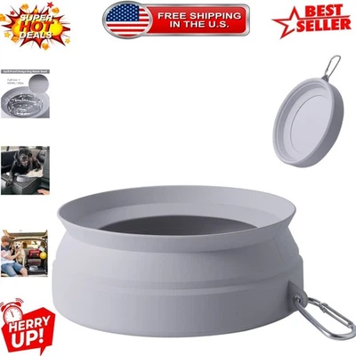 Cuenco de agua plegable duradero para mascotas - gran capacidad para viajes y aventura para perros Foto 1 de 4