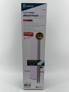 Antop AT-402BV Flachbildschirm Smartpass HDTV-Antenne Außenbereich Innenbereich 75 Meilen Neu - Bild 1 von 4