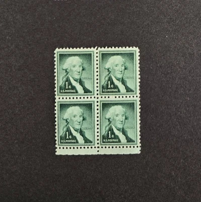 MNH Scott #1031, 1 cent block, Washington, Mint Never Hinged  (STLC) - Image 1 of 2