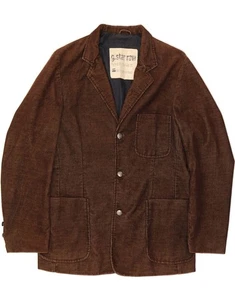 G-STAR Mens 3 Button Corduroy Blazer Jacket UK 40 Large Brown Polyester AY05 - Picture 1 of 3