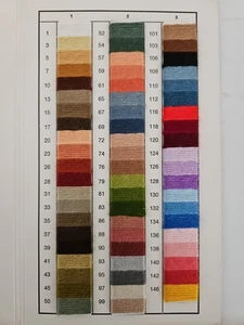Vintage Stickgarn OSTARA Viscose Embroidery Yarn Sample Book Joan Toggitt RARE - Picture 1 of 2