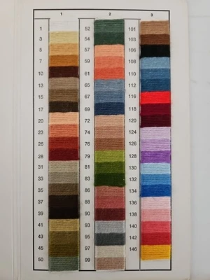 Vintage Stickgarn OSTARA Viscose Embroidery Yarn Sample Book Joan Toggitt RARE - Image 1 of 2