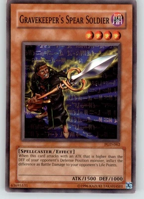 Gravekeeper's Spear Soldier - Pharaonic Guardian - PGD-062 - Lightly Played - Image 1 of 2