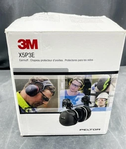 3M X5P3E Peltor XSeries CapMount Earmuffs, NRR 31 dB, One Size Fits Most, Black - Picture 1 of 4