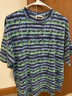 Винтажная мужская подростковая рубашка с молнией среднего размера - Изображение 1 из 4