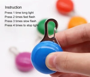 Glow-in-the-Dark Pet ID Tag for Dogs & Cats Blue - Picture 1 of 2