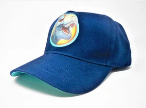 365 Kids DINOSAUR WITH SUNGLASSES Baseball Cap Hat Sz 4-10 Years Adjustable NAVY - Picture 1 of 3