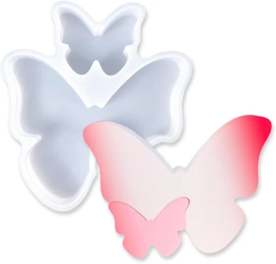 Butterfly Shape Car Freshie Silicone Mold for Making Soap Aroma Beads Car Freshi - Image 1 of 4