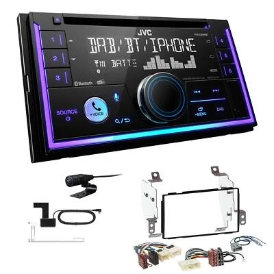 JVC 2-DIN MP3 Autoradio Bluetooth DAB+ für Nissan Note 2006-2013 in schwarz - Bild 1 von 4