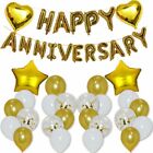 Happy Anniversary Complete Set 25th 50th Theme Party DECOR FOIL Banners BALONS