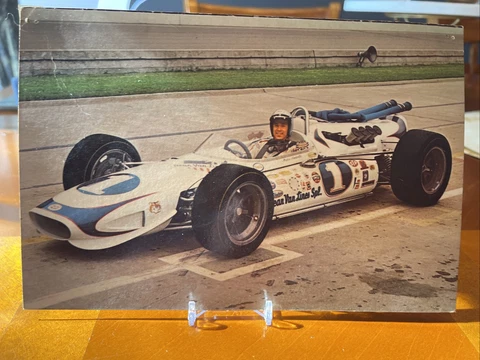 Vintage 6 x 9 Indy 500 Giant Postcard Mario Andretti Cover