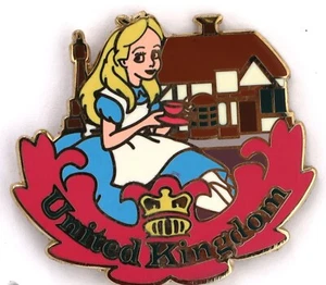 WDW Alice In Wonderland United Kingdom Epcot World Showcase Disney Pin - Picture 1 of 1