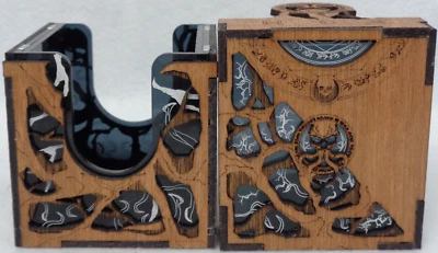 MTG Commander Deck Box BLACK BALDUR'S GATE mind flayer standard Magic Gathering - Image 1 of 4