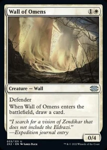 1x Wall of Omens - NM Eng MTG - Double Masters 2022 - Bild 1 von 1