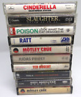 Lot de 10 cassettes rock classique Ozzy, Ratt, Nugent, Crue, Poison, Judas