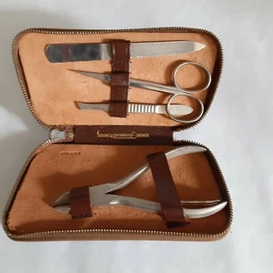 Set manicure vintage tedesco più importante vera pelle di mucca - Foto 1 di 5