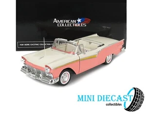 Ford Fairlane 500 Skyliner 1957 coral colonial blanco escala 1:18 de Sunstar 1345 - Imagen 1 de 12