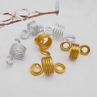 20-pack Aluminum Spiral Hair Coils Dreadlocks Beads Braid Rings Cuffs Adjustable