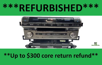 86130-50060 2013-2016 Lexus LS460 Gracenote XM HD Audio Radio REFURB con núcleo $$ Foto 1 de 4