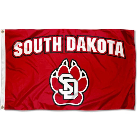 South Dakota Coyotes USD Flag 3x5 Banner Cover