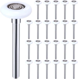 24 Pcs White Nylon Garage Door Rollers 2 Durable Garage Door Replacement Wheels - Picture 1 of 7