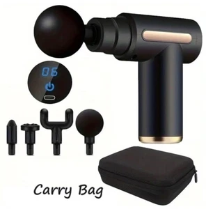 Massagepistole Deep Percussion Massagegerät Muskel Vibration Entspannung Therapie Gewebe UK - Bild 1 von 9