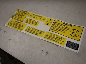 Pegatinas/calcomanías de advertencia Leyland - Imagen 1 de 1