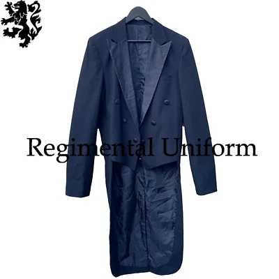 Blue Wool Men Costume TailcoatCircus Master Jacket Regency Tailcoat in Military - Image 1 of 4