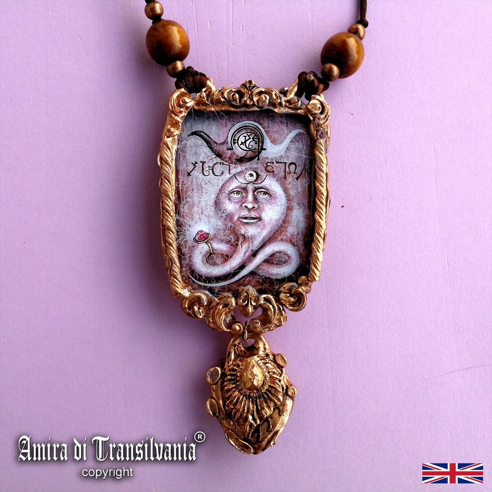 Agaliarep Jewelry Witch Talisman Necklace Amulet Pendant Lemegeton Gothic Witch - Image 1 of 4