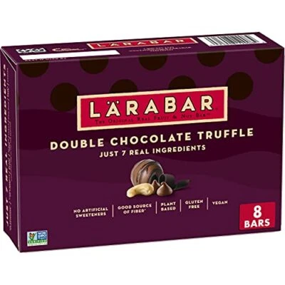 Barritas de frutas y nueces veganas sin gluten trufa de chocolate doble Larabar 8 quilates Foto 1 de 4