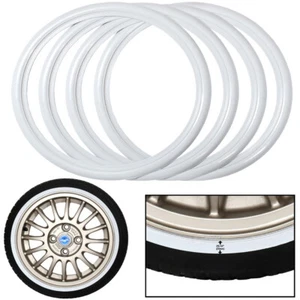15'' Rims SLIM Profile White Wall Portawall Tire insert trim set of 4 Sidewall - Picture 1 of 4