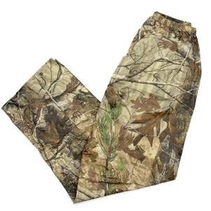 Unisex Hunting Pants Multicolor Brown Mossy Oak Elastic Waist Pull On Trousers M - Picture 1 of 5